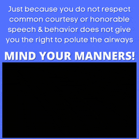 Behave Mind Your Manners GIF