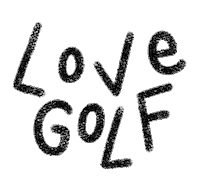 Golf Love Sticker by Catharina Stewart