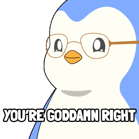 You Are Right Breaking Bad Sticker by Pudgy Penguins