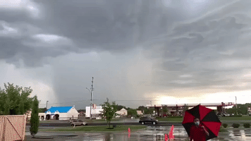 Severe Thunderstorm Drenches Wichita