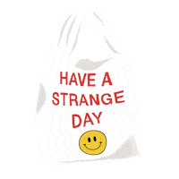 Starland_Strange strange have a nice day savannah plastic bag Sticker