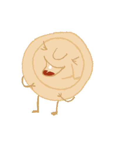 Laughter Dumpling Sticker by Dinasimonenko