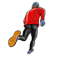 Run Running Sticker by eBibs