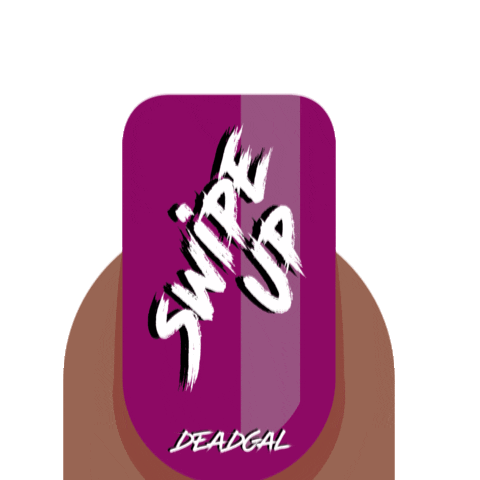DEADGAL dead inside nail tech luxury nails beautiful nails Sticker
