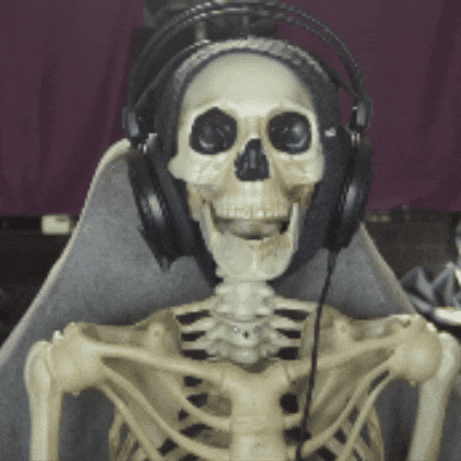 Skeleton Dying GIF