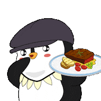 Bon Appetit Kiss Sticker by Pudgy Penguins