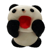 Panda Clay Sticker