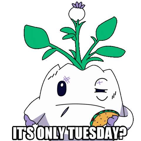 Working Tuesday Morning Sticker by Magic Eden