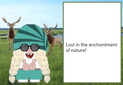 Gnome Deer GIF