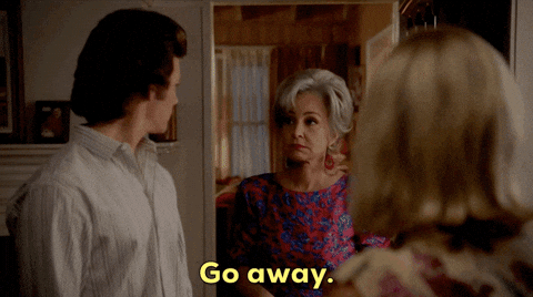 Go Away Reaction GIF by CBS