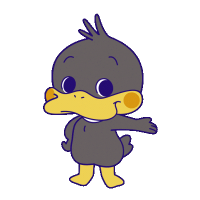 Daffy Duck Wave Sticker by Looney Tunes