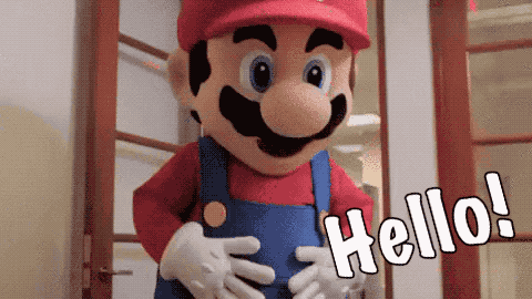 Mario Hello GIF