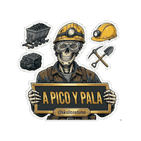 Skull Trabajo Sticker