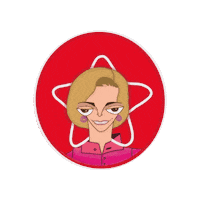 Star Smile Sticker by Marisa Zanoni