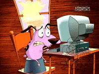 courage the cowardly dog lol GIF