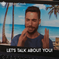 Talk About You Schitts Creek GIF by CBC