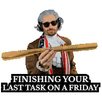 Friday Shift Over Sticker