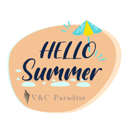 Summer Beach Sticker by V&Cparadise