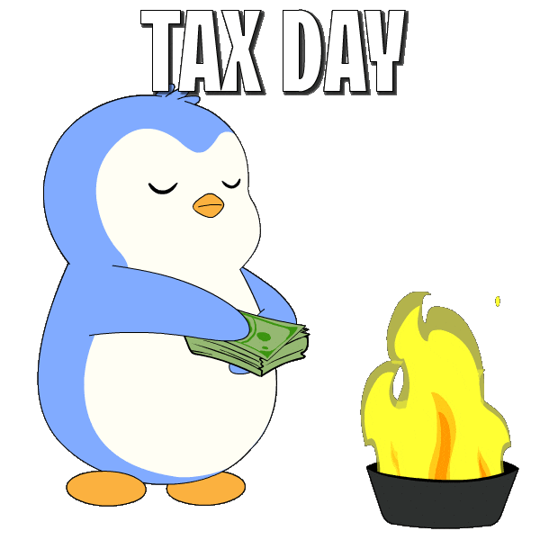 Money Burn Sticker by Pudgy Penguins