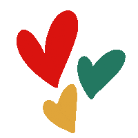 Christmas Hearts Sticker by Lili and Bella