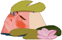 Water Lily Swimming Sticker