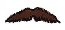 mustache richard Sticker by Pretty Whiskey / Alex Sautter