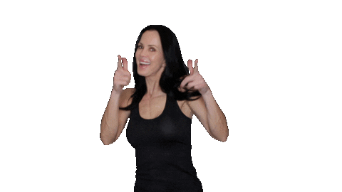 Pointing Tina Sticker by Kelly Schmidt
