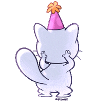 Happy Birthday Sticker by Créu Cat