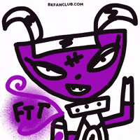 BikiniKat cat pink purple tag GIF