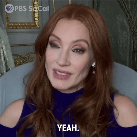 Jessica Chastain Agree GIF by PBS SoCal