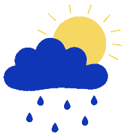 Sun Rain Sticker by Magasin du Nord
