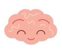 BrainGardening smile positive smart brain Sticker