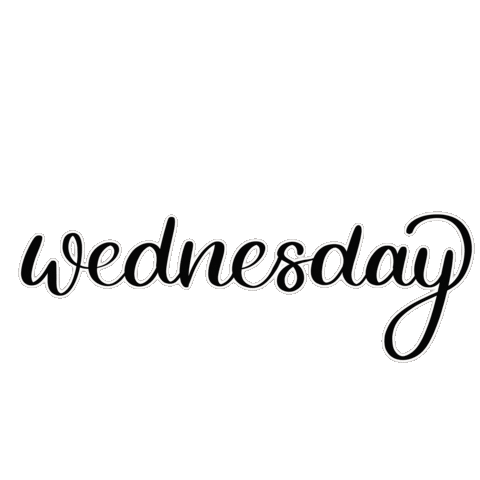 PinkPaperFox giphyupload wednesday handlettering mittwoch Sticker