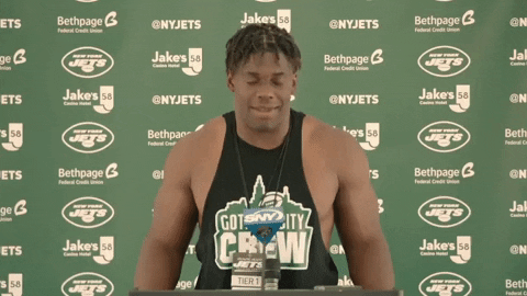 Press Conference Smile GIF by New York Jets