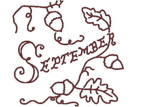 Autumn September Sticker