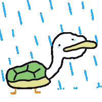 Sad Duck Sticker