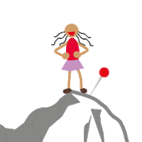 To The Top Queen Sticker by Alpen(s)pinner e.U.