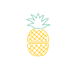 Pineapple Tiki Sticker by Tanjong Beach Club