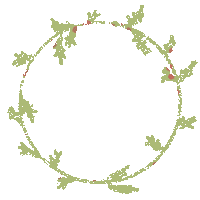 altamedinet christmas green lights circle Sticker