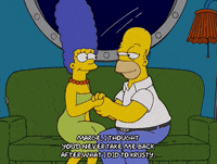 loving homer simpson GIF