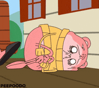 bobbypills anime animation scared disappointed GIF