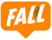 Its Fall Falling Sticker