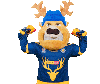 Muscles Deer Sticker by Tilburg Trappers