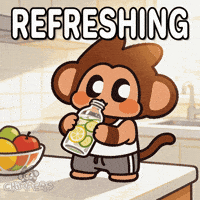 Water Drinking GIF by Chimpers