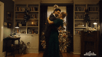 Christmas Tree Love GIF by Hallmark Movies & Mysteries