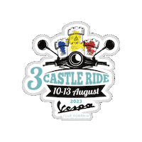 clubvesparomania vespaclubromania 3castleride 3castleride2023 Sticker
