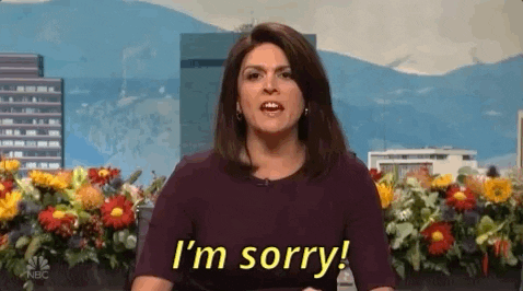 snl im sorry GIF by Saturday Night Live