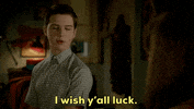 Sheldon Cooper Good Luck GIF by CBS