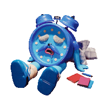 Tired Good Night Sticker by Paula Baines