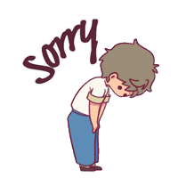 Sorry Forgive Me Sticker by CUHK